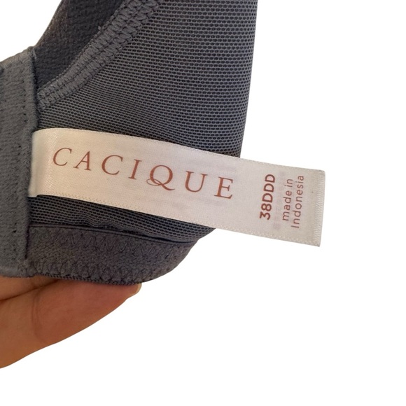 Lane Bryant Cacique Smooth Balconette T-Shirt Bra Plus Size 38F (DDD) Blue-Gray - Picture 5 of 10